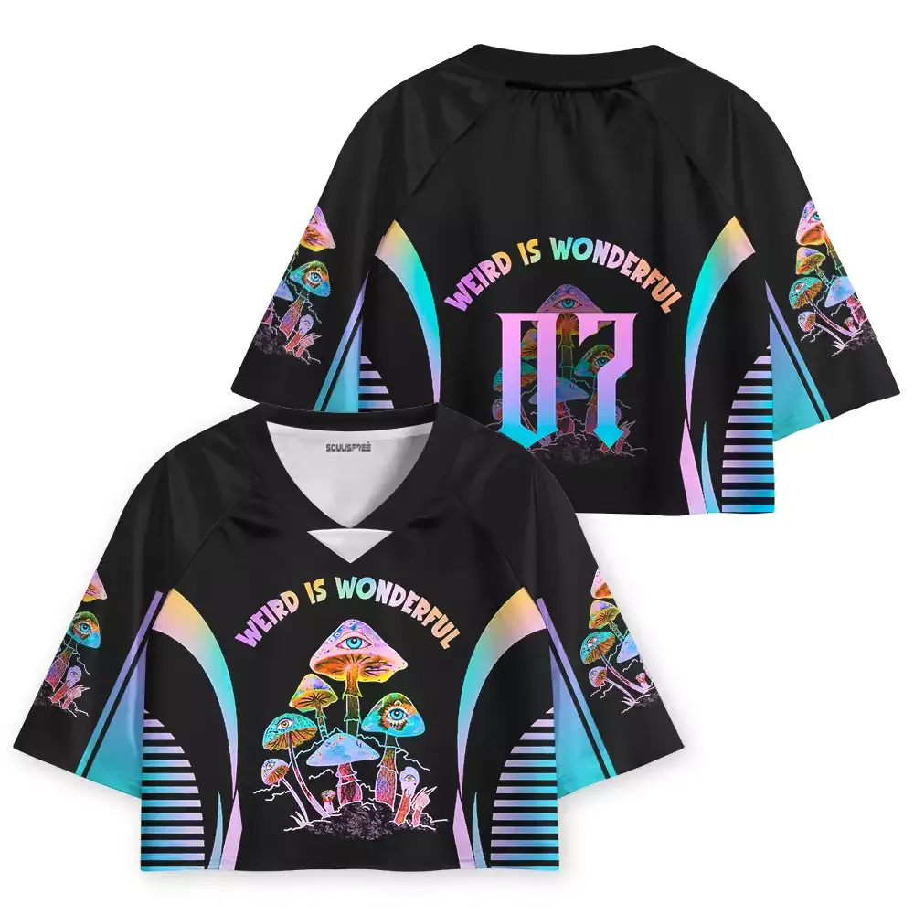 Soulisfree WEIRD IS WONDERFUL Cropped Jersey