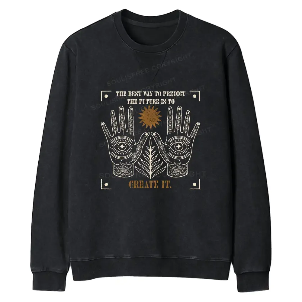 Designed Creating The Future Regular Fit Washed Sweatshirt