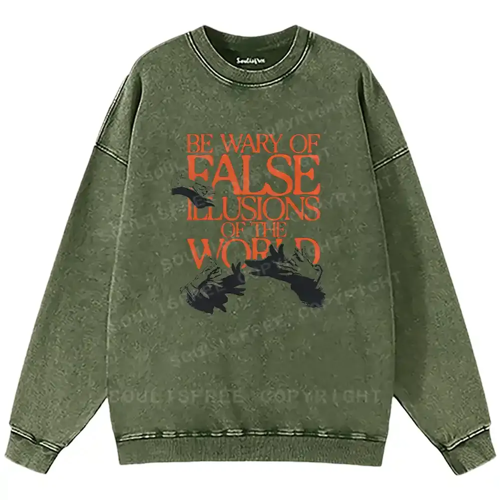 Truth Beneath Lies Washed Sweatshirts