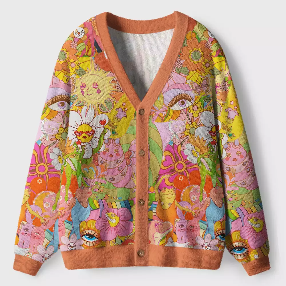 Garden of Joy Ugly Cardigan Sweaters
