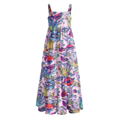 Soulisfree Chromatic Secret Garden Gaze Boho Maxi Dress