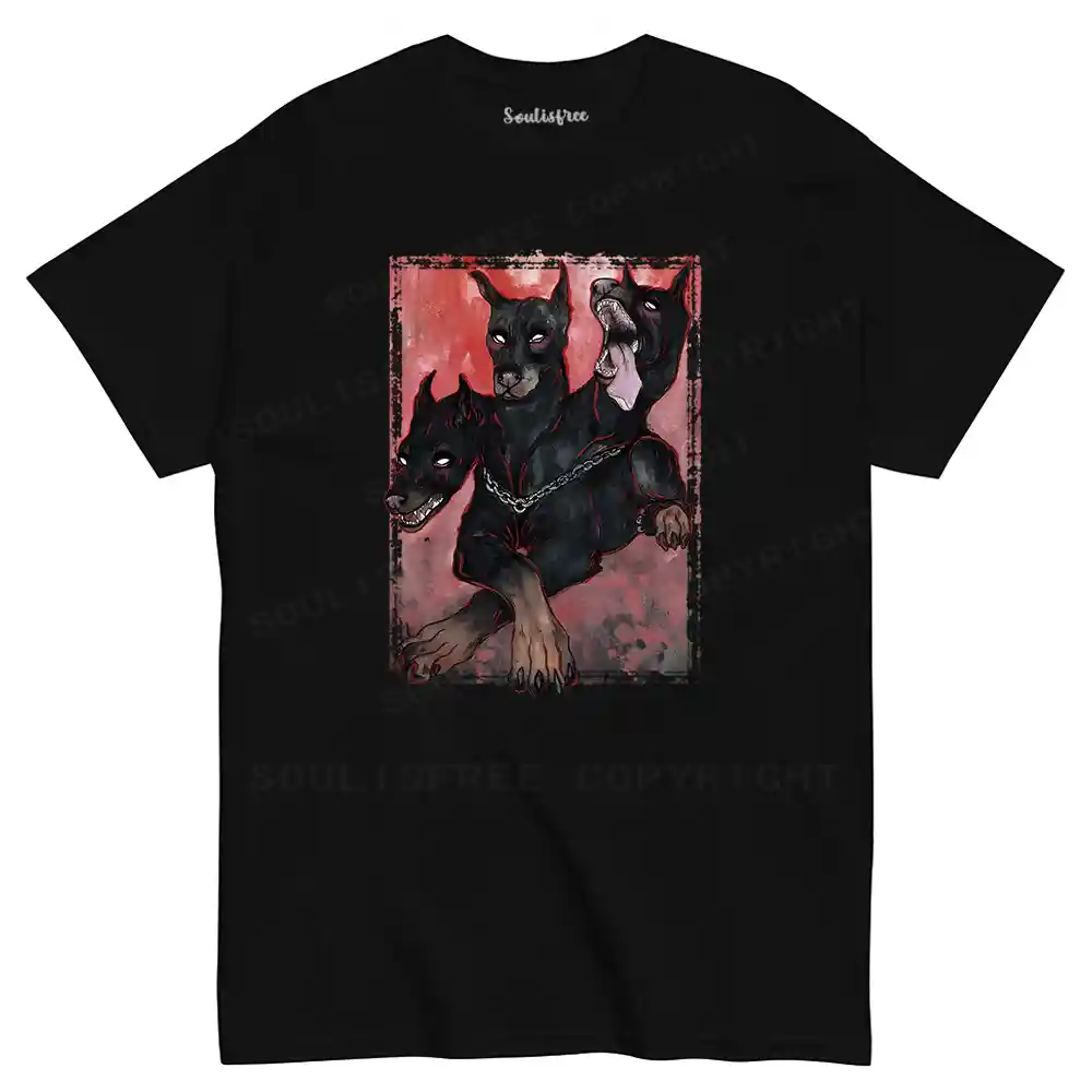 Doberman In The Dark T-shirt