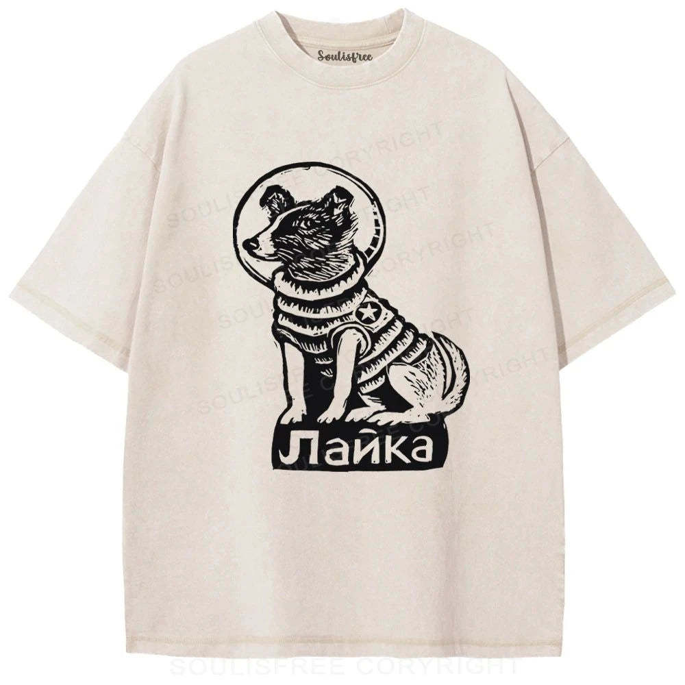 Designed The Star Voyager Washed Space T-shirt soulisfree