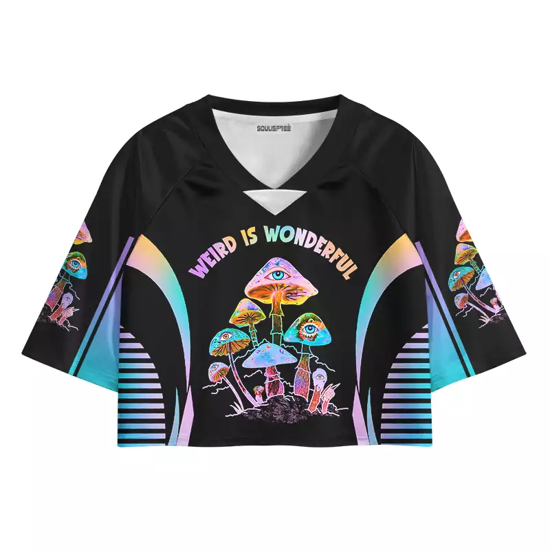 Soulisfree WEIRD IS WONDERFUL Cropped Jersey