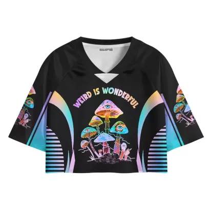 Soulisfree WEIRD IS WONDERFUL Cropped Jersey