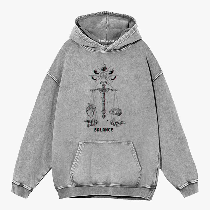 Soulisfree Soul & Mind Celestial Balance Washed Hoodie