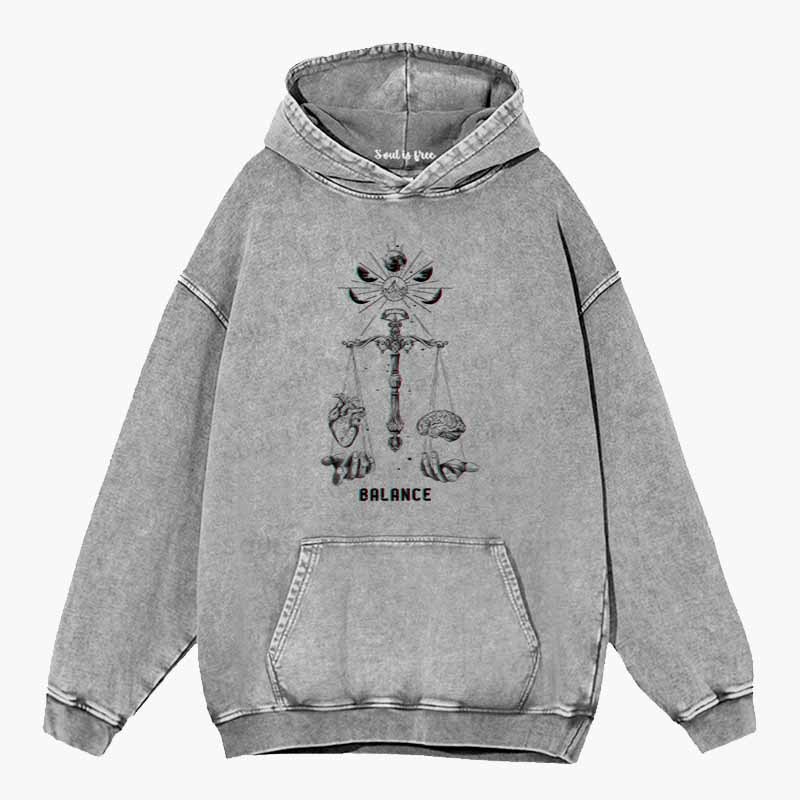 Soulisfree Soul & Mind Celestial Balance Washed Hoodie