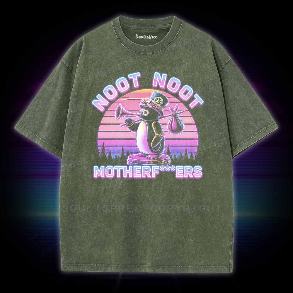 Soulisfree Noot Noot Pingu Washed Tee