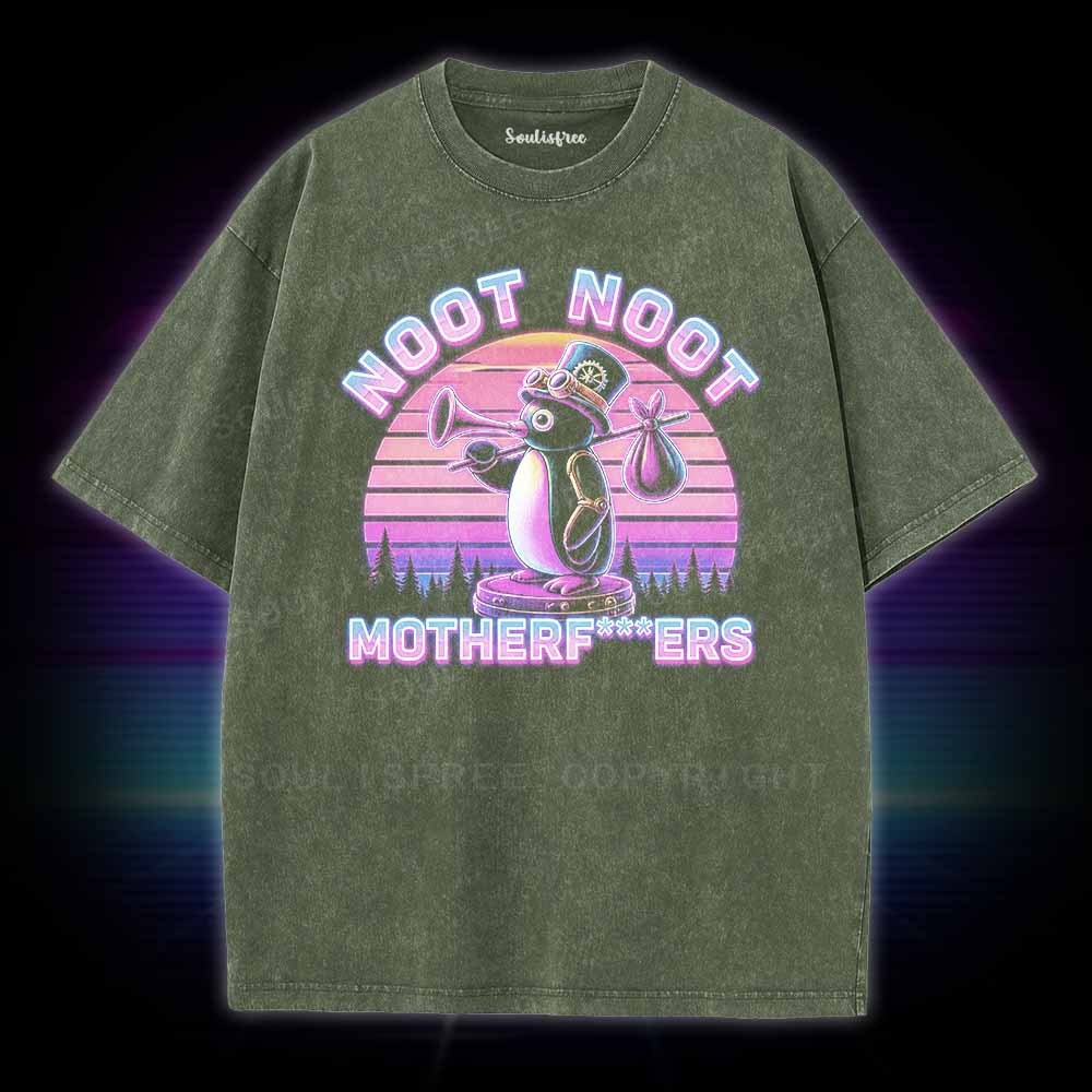 Soulisfree Noot Noot Pingu Washed Tee