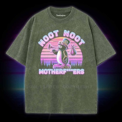 Soulisfree Noot Noot Pingu Washed Tee