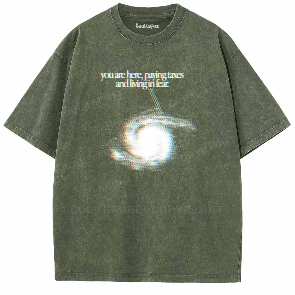 Soulisfree  You Are Here Washed Tee