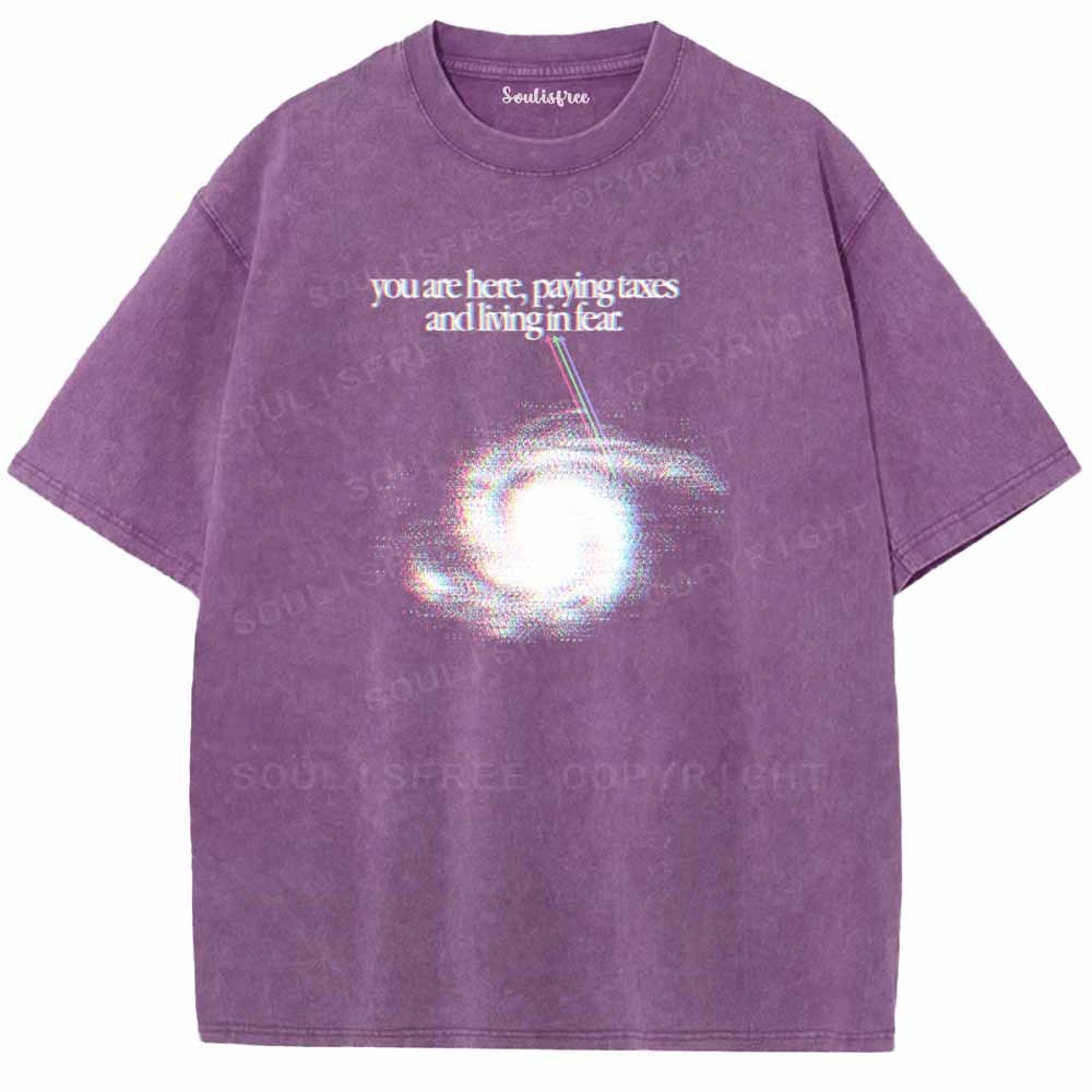 Soulisfree  You Are Here Washed Tee