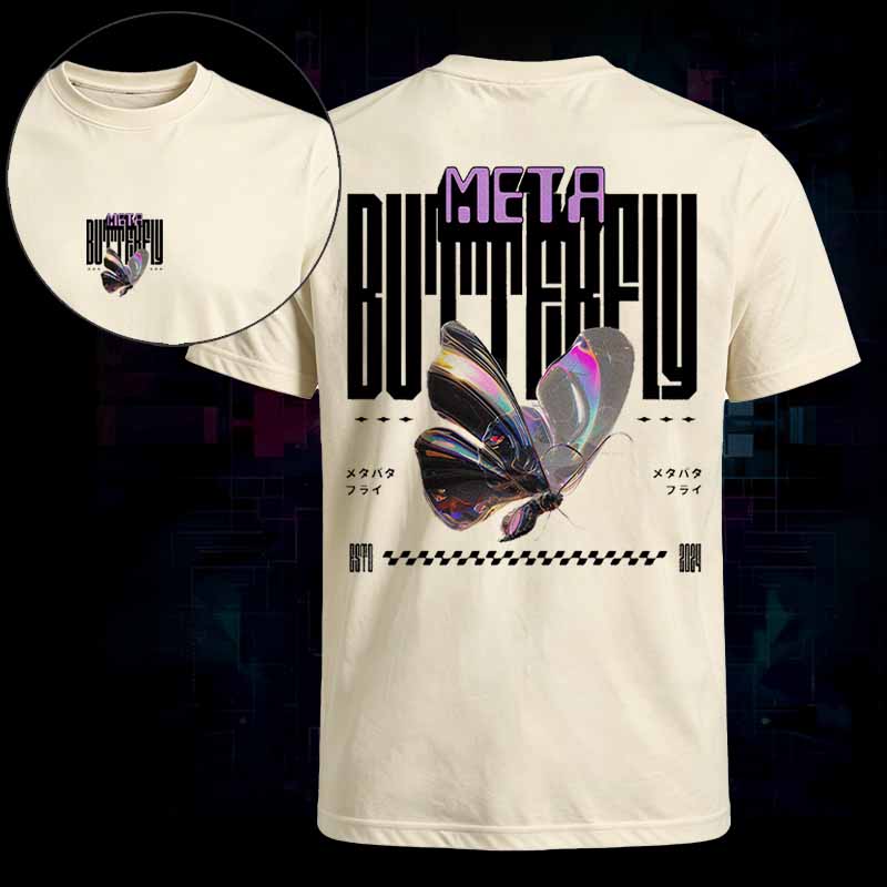 Soulisfree Cyber Iridescent Butterfly Classic Tee