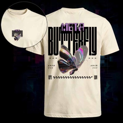 Soulisfree Cyber Iridescent Butterfly Classic Tee