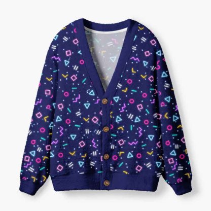 Soulisfree The Language Of A Digital Dream Fuzzy Cardigan Sweater