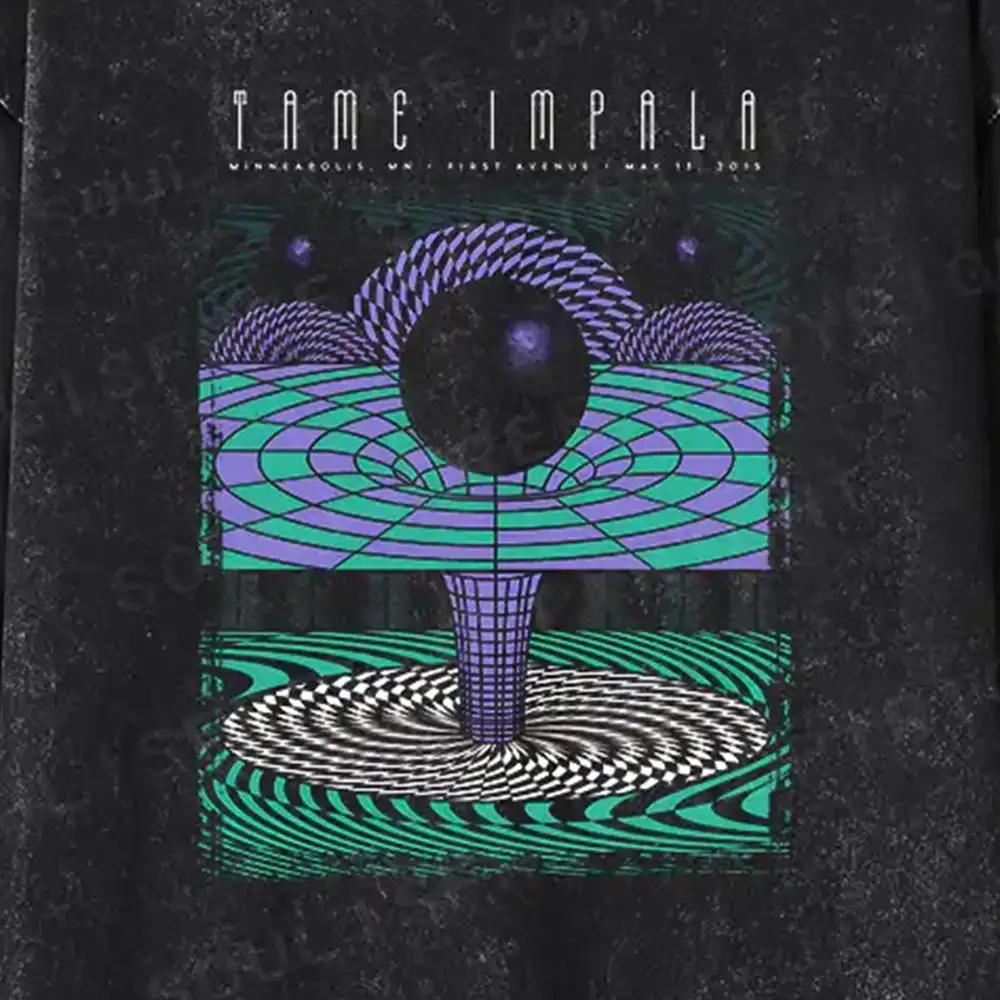 Deep In The Psychedelic World Washed Long Sleeve Shirt