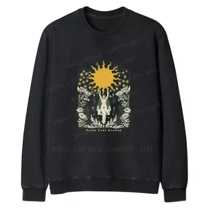 Trust Your Growth Fit Washed Sweatshirt