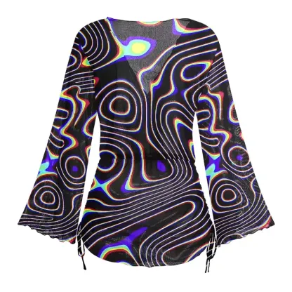 Soulisfree Psy Current – Liquid Energy Sheer Mesh Cover Up