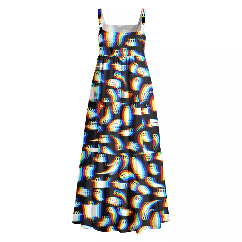 Soulisfree Spectral Boo Spectrum Boho Maxi Dress
