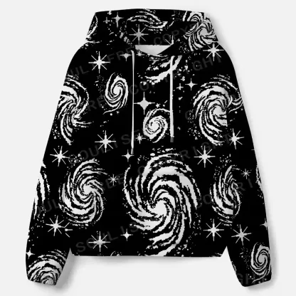 Galactic Swirl: A Cosmic Journey All-Over Print Hoodie
