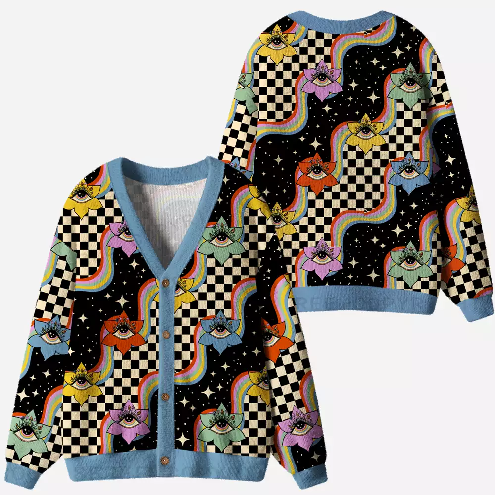 Vision Trip Ugly Cardigan Sweaters