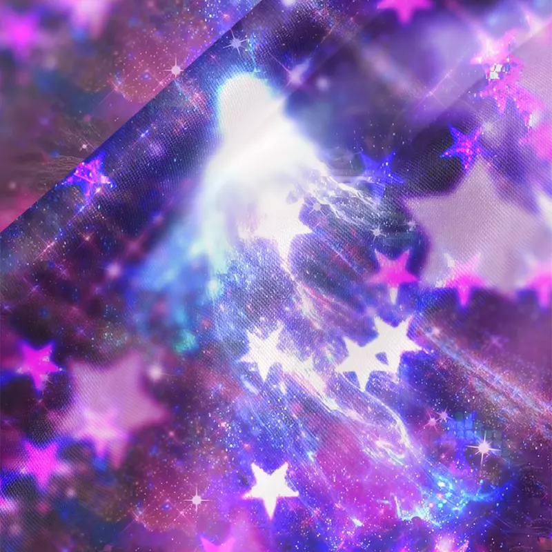 Soulisfree Ethereal Cosmic Starlight  Cowl Neck Satin Mini Dress
