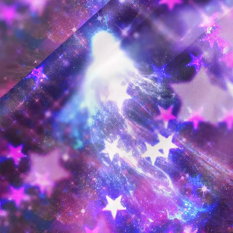 Soulisfree Ethereal Cosmic Starlight  Cowl Neck Satin Mini Dress