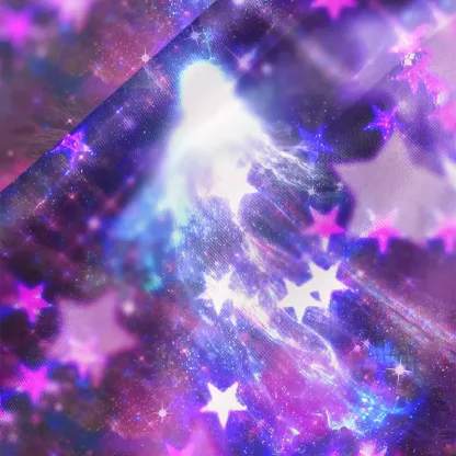 Soulisfree Ethereal Cosmic Starlight  Cowl Neck Satin Mini Dress