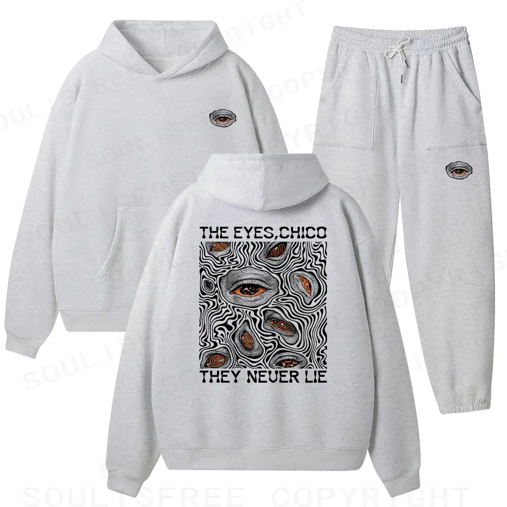 Eyes don't lie Fleece Hoodie Set