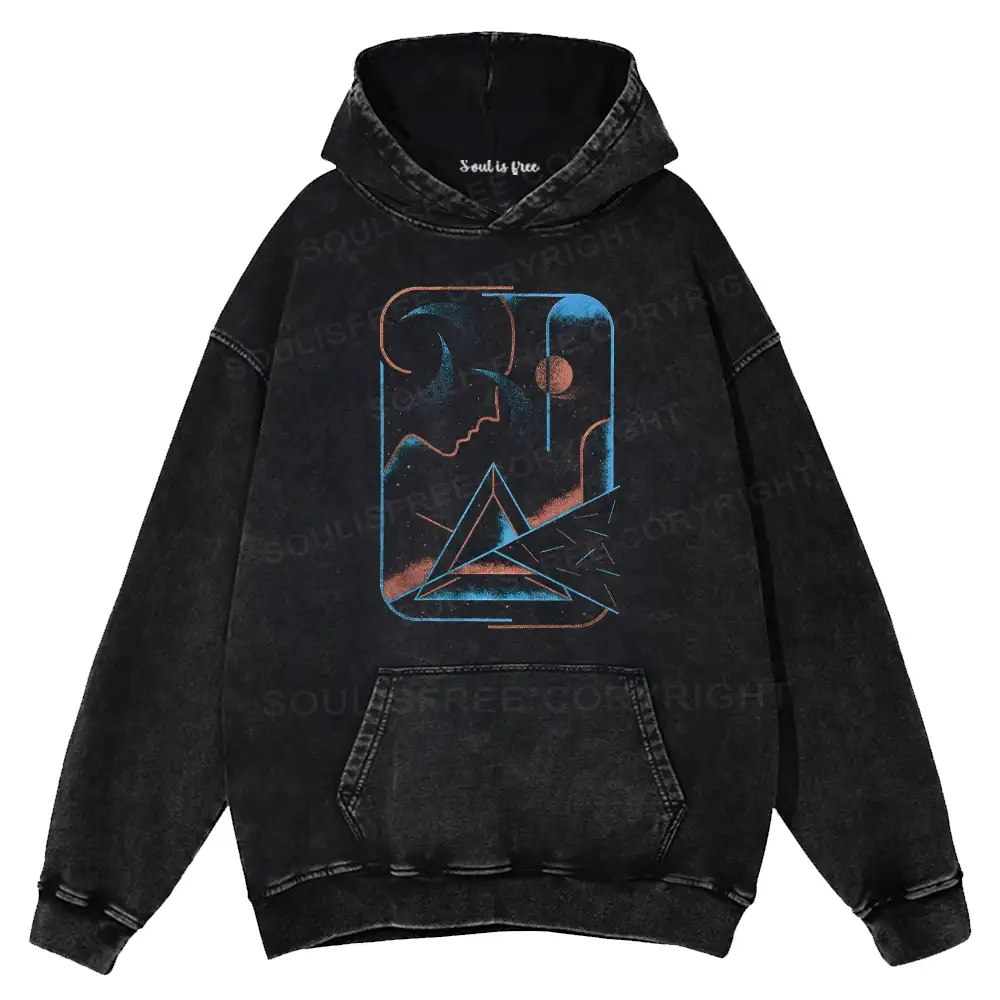 Space Travel Washed Hoodie