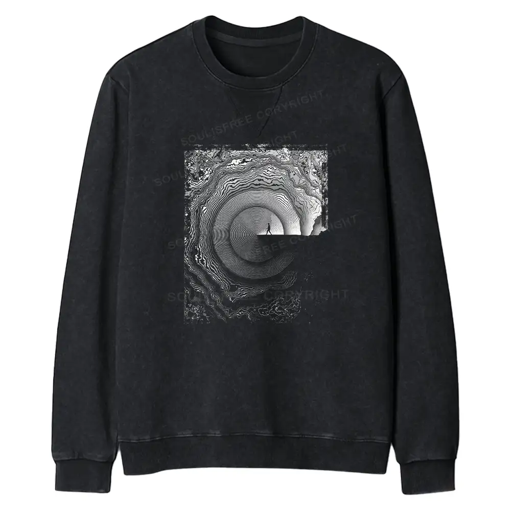 Breaking Rejection Regular Fit Washed Sweatshirt