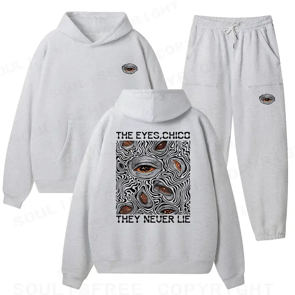 Eyes don't lie Fleece Hoodie Set