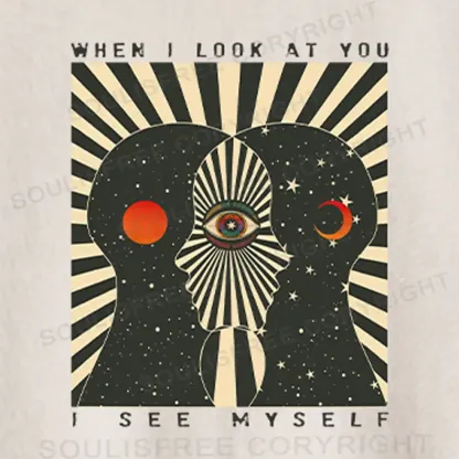 Reflections of the Soul Washed Space T-shirt Washed Crop T-shirt