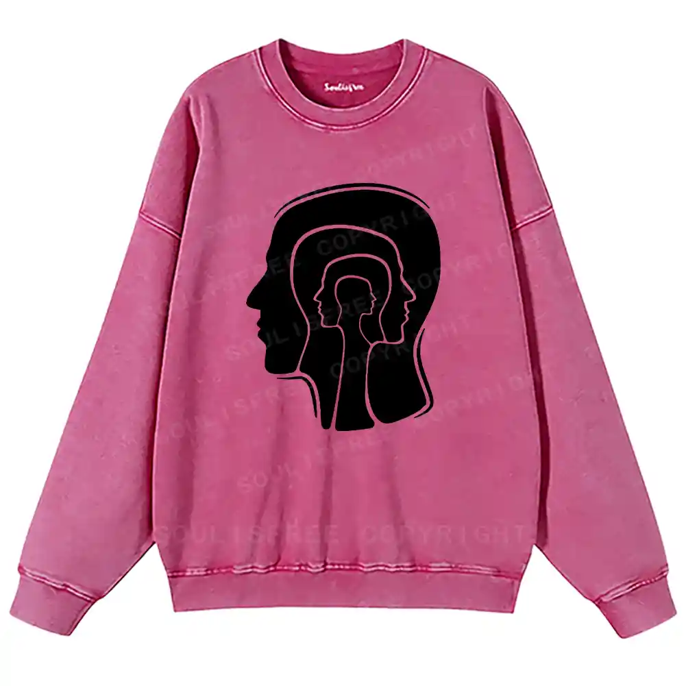 Mind Layers Washed Sweatshirts