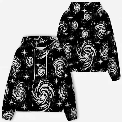 Galactic Swirl: A Cosmic Journey All-Over Print Hoodie