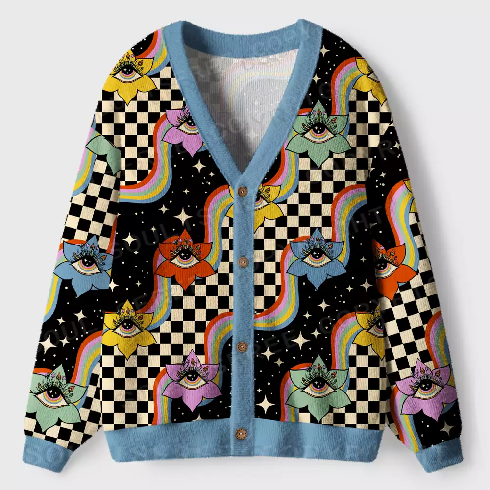 Vision Trip Ugly Cardigan Sweaters