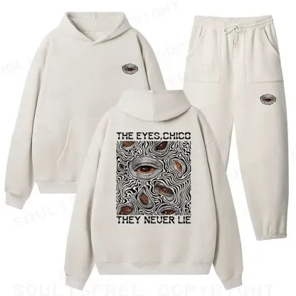 Eyes don't lie Fleece Hoodie Set