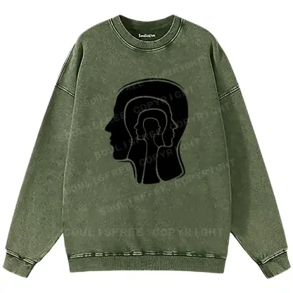 Mind Layers Washed Sweatshirts