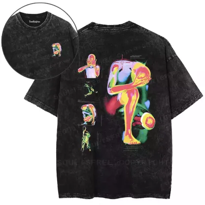 Chromatic Figure Washed T-shirt