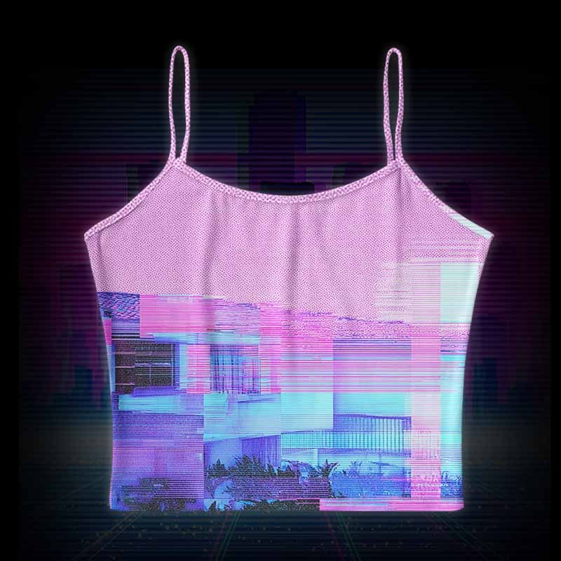 Soulisfree DIGITAL DISTORTION Brushed Cami