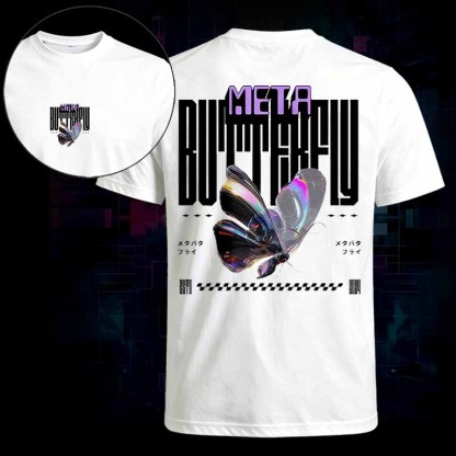 Soulisfree Cyber Iridescent Butterfly Classic Tee
