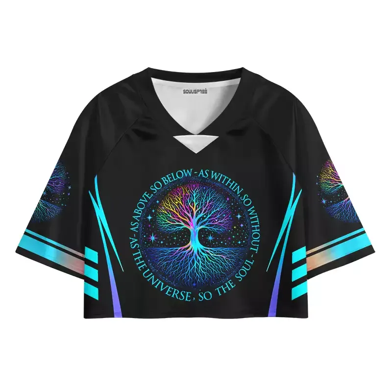 Designed Soulisfree As Above, So Below Cropped Jersey