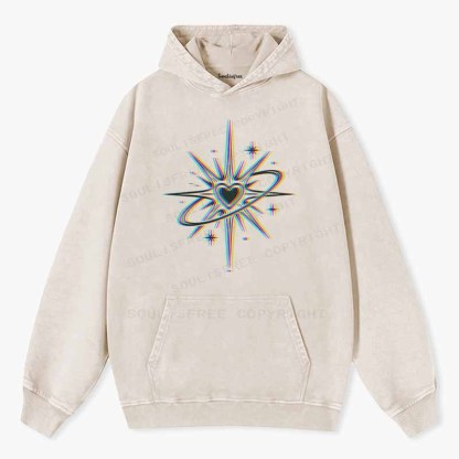 Soulisfree  Chromatic Cosmic Love Washed Hoodie
