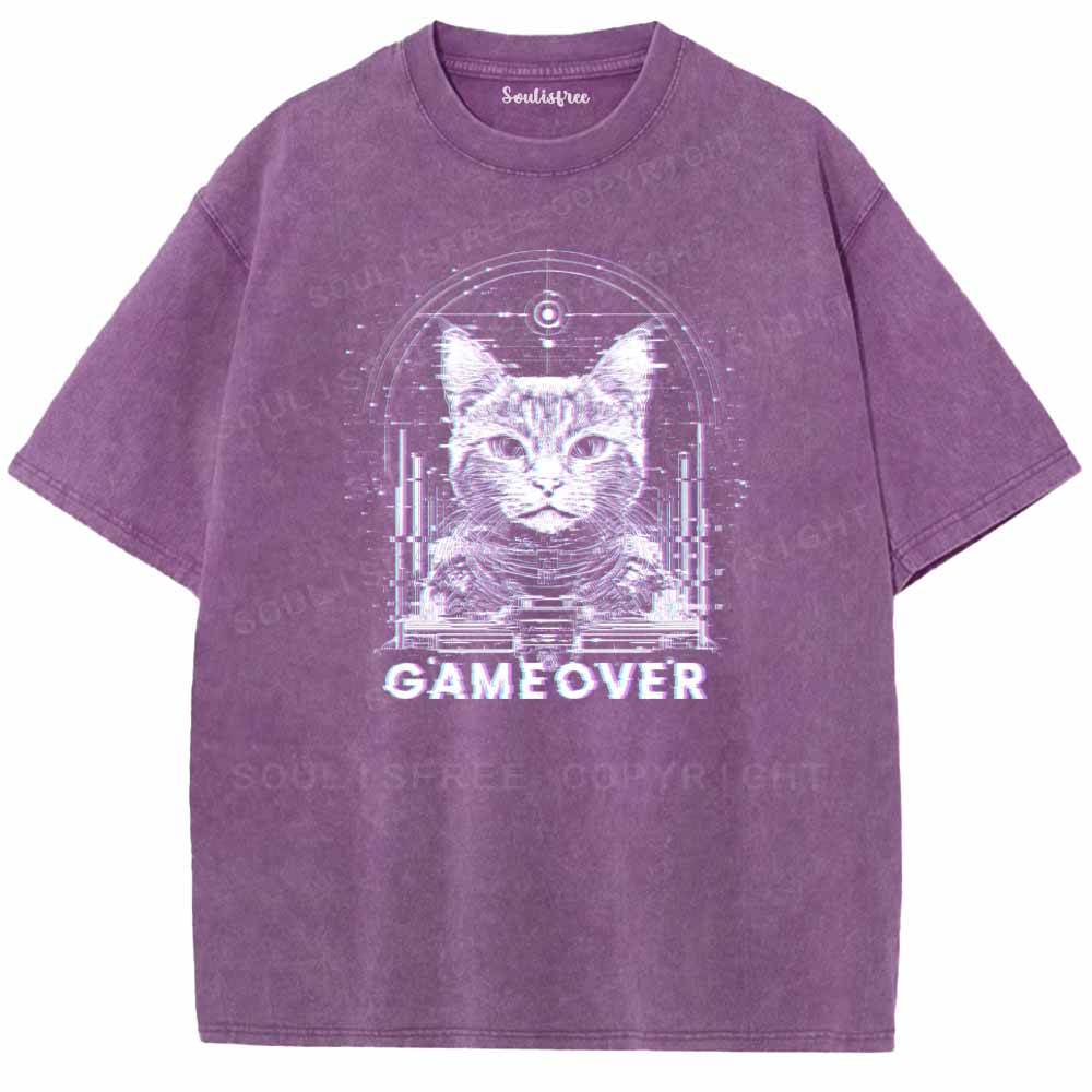 Soulisfree  GAMEOVER Washed Tee