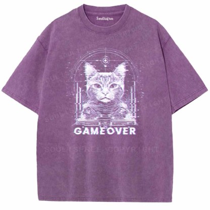 Soulisfree  GAMEOVER Washed Tee