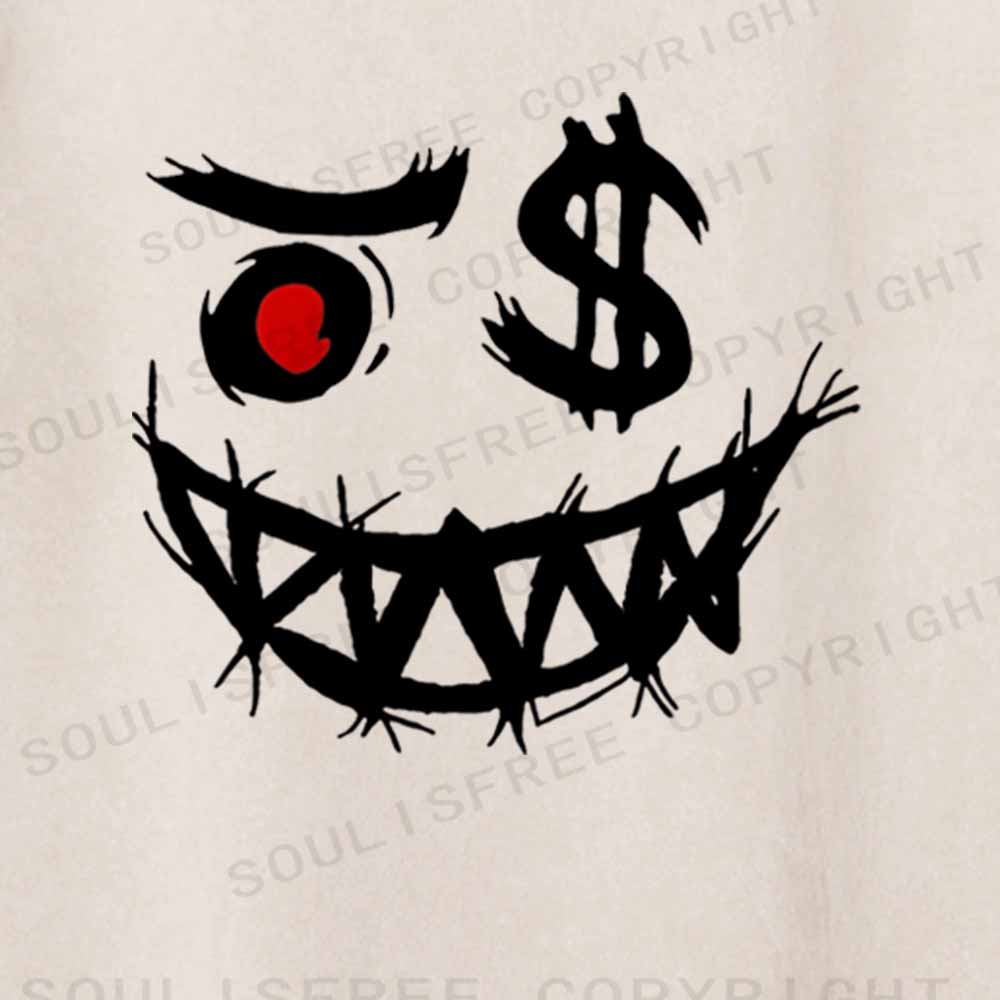 Soulisfree Smiley Face Washed Tee