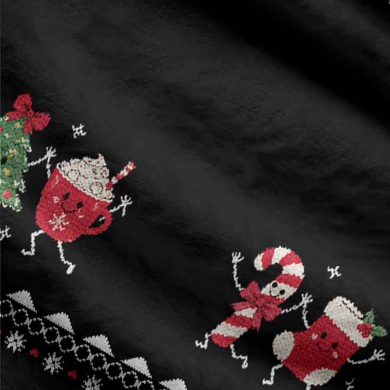 Soulisfree The Little Joys Of Christmas Fuzzy Cardigan Sweater