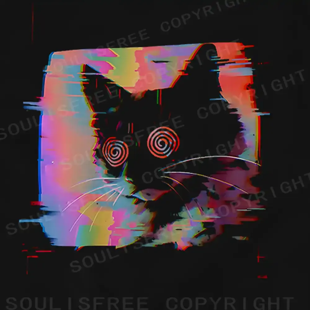 Glitch Cat T-shirt