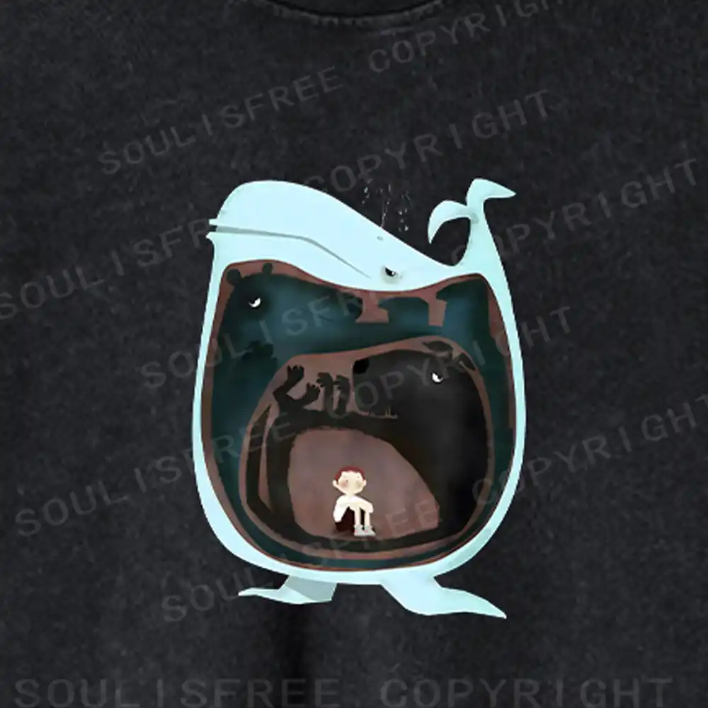 The Inner Self Washed Cropped Sweatshirt