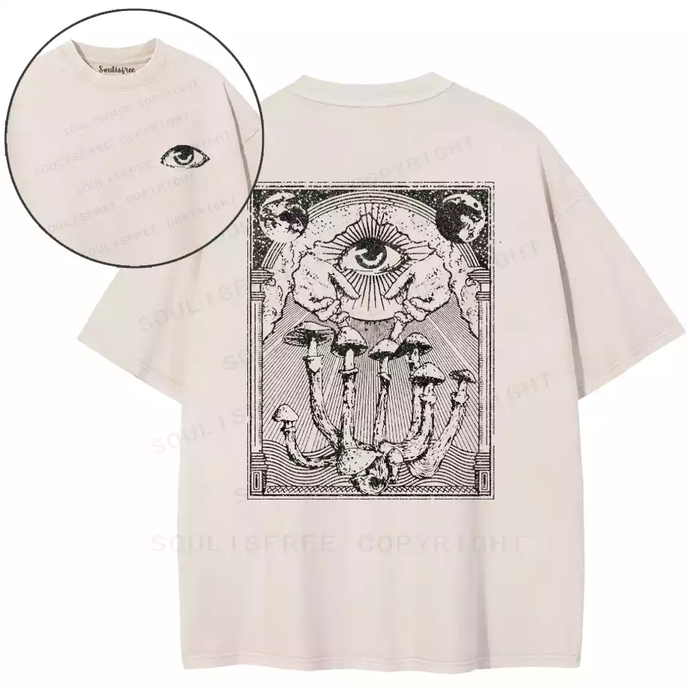 Sacred Eye Mushroom Washed T-shirt